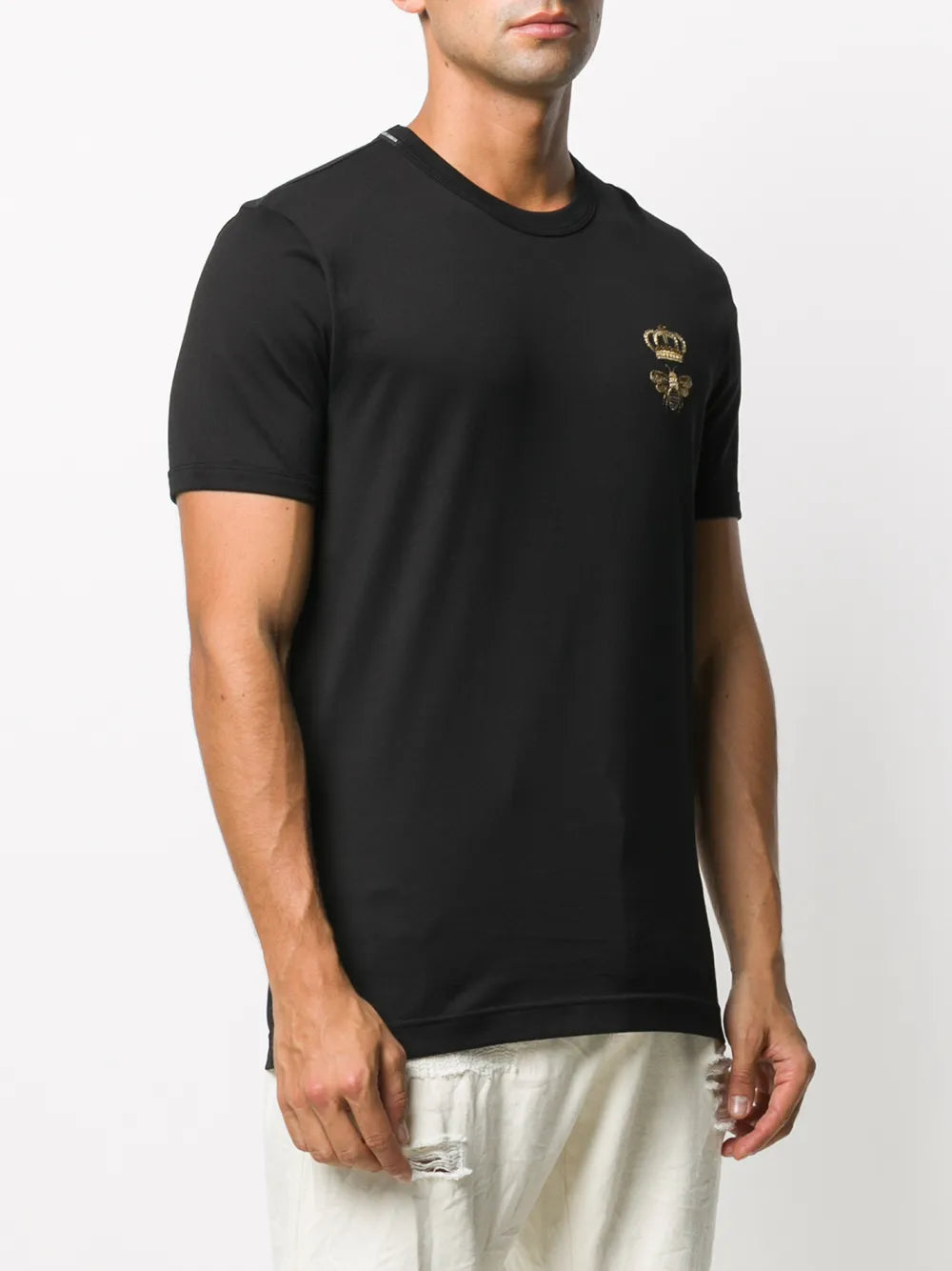 Camiseta DolceGabbana com bordado de coroa