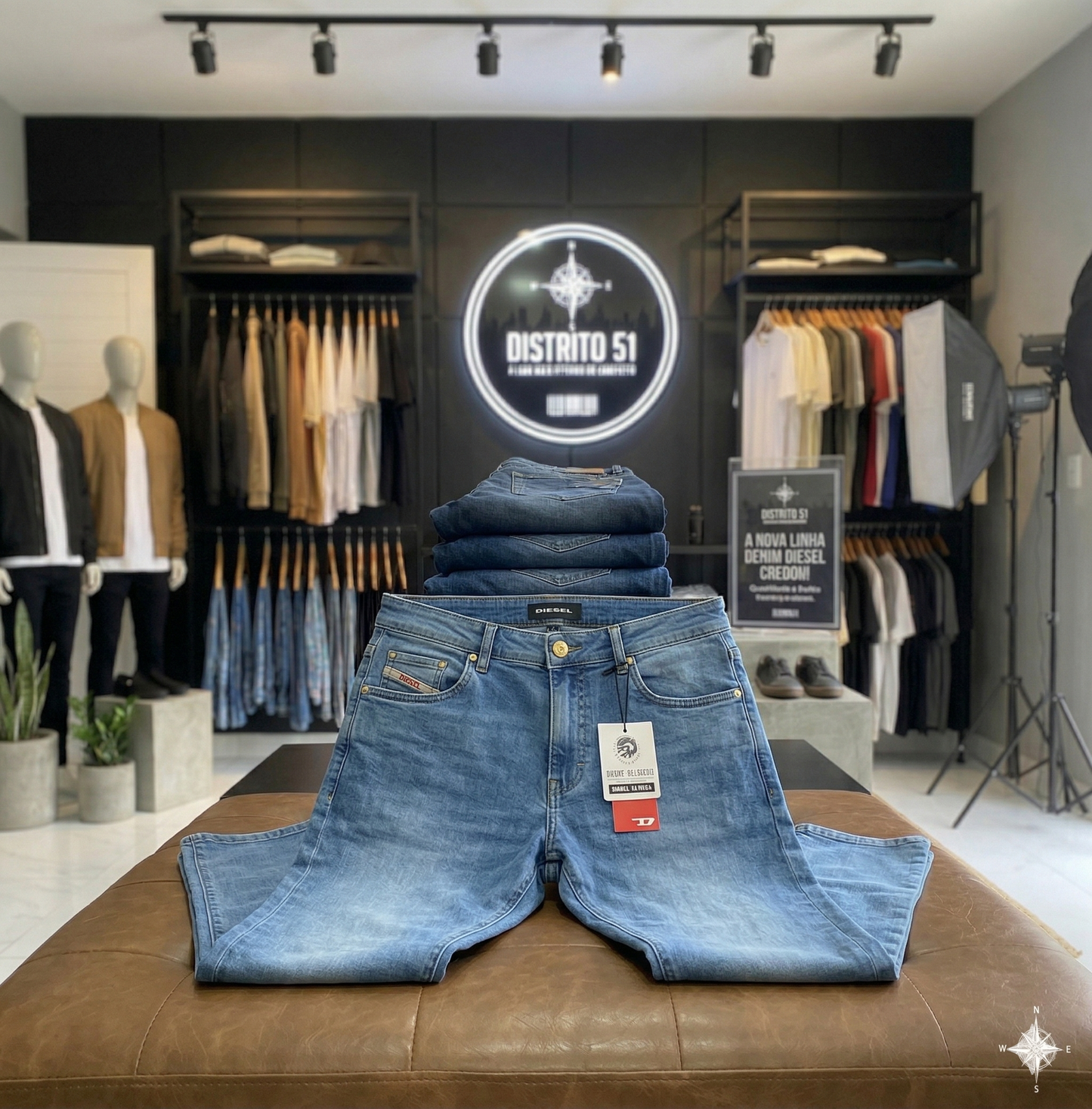 Calça Jeans Azul Claro Diesel ( Pronta Entrega )