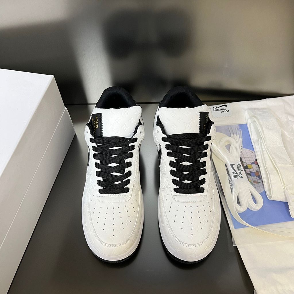 Louis Vuitton x Nike Air Force 1 Low White Black