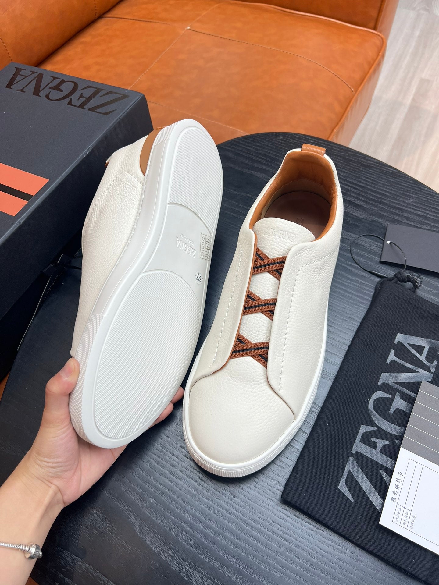 ZEGNA Triple Stitch Sneakers