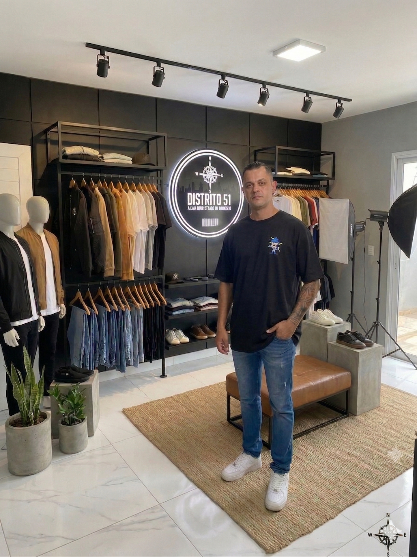 Camiseta Oversized LA ( Pronta Entrega )