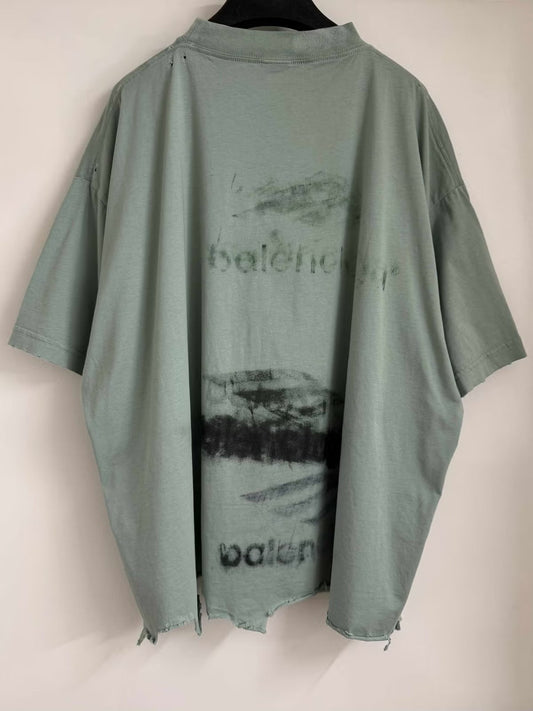 Camiseta Balenciaga Costurada Green