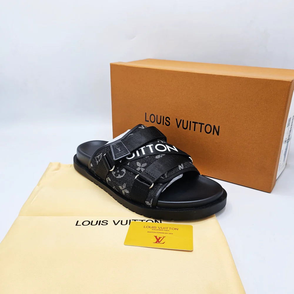 Chinelo Lv Traveller Slipper Black