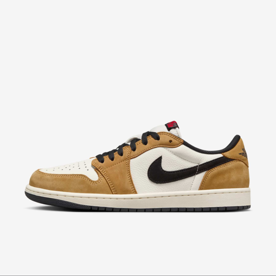 Air Jordan 1 Low OG Sail and Golden Harvest
