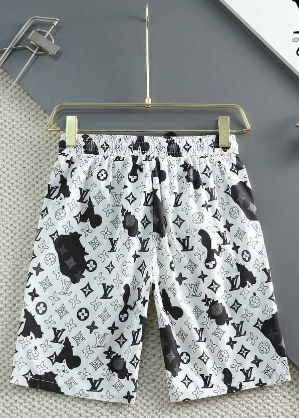 Shorts Louis Vuitton Monogram White Black