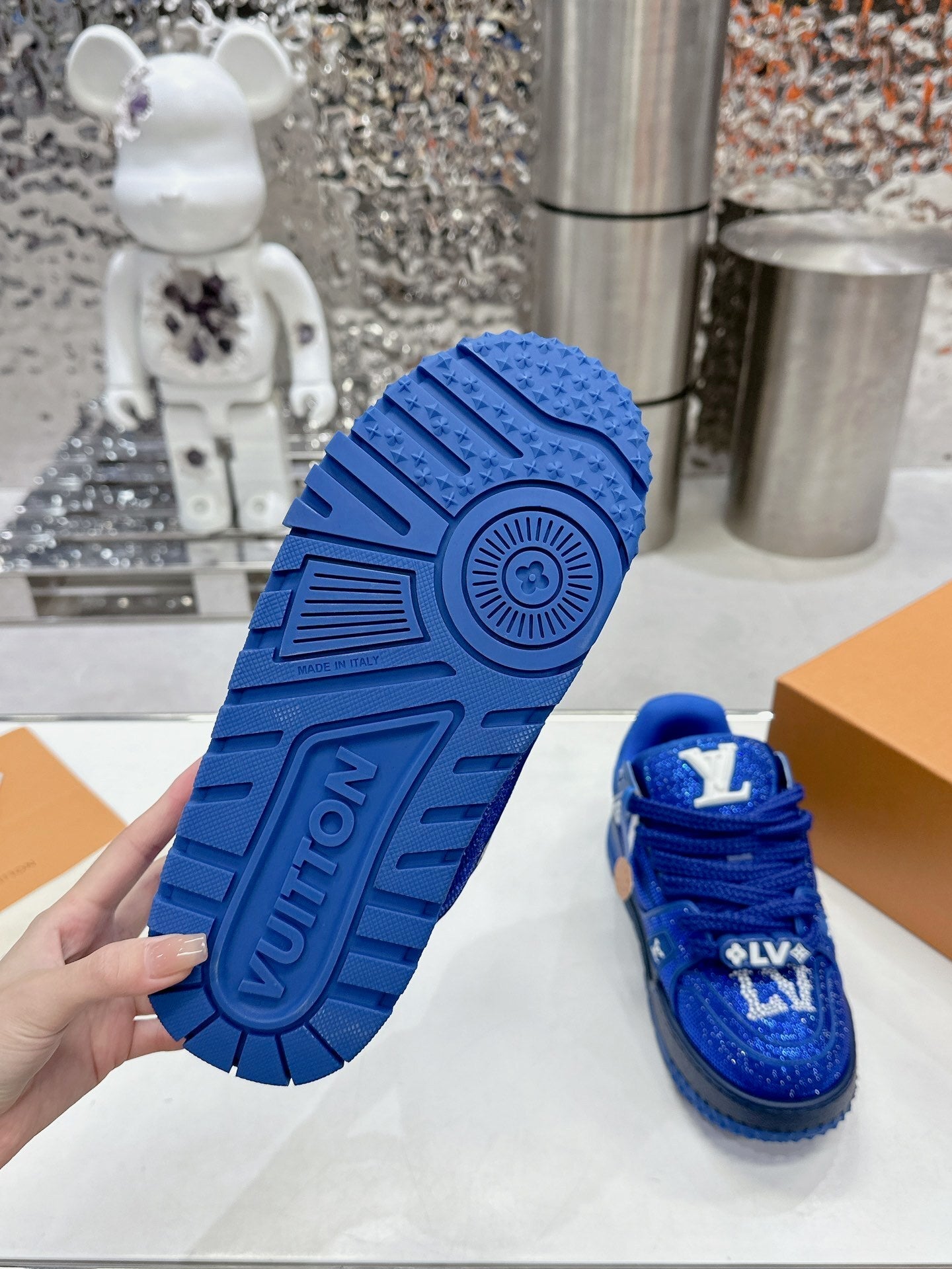 Trainer Maxi Blue Crystals