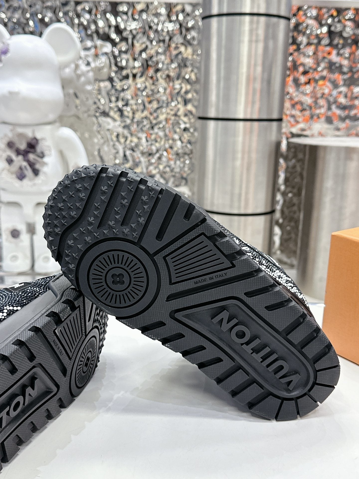 Trainer Maxi Black Crystals