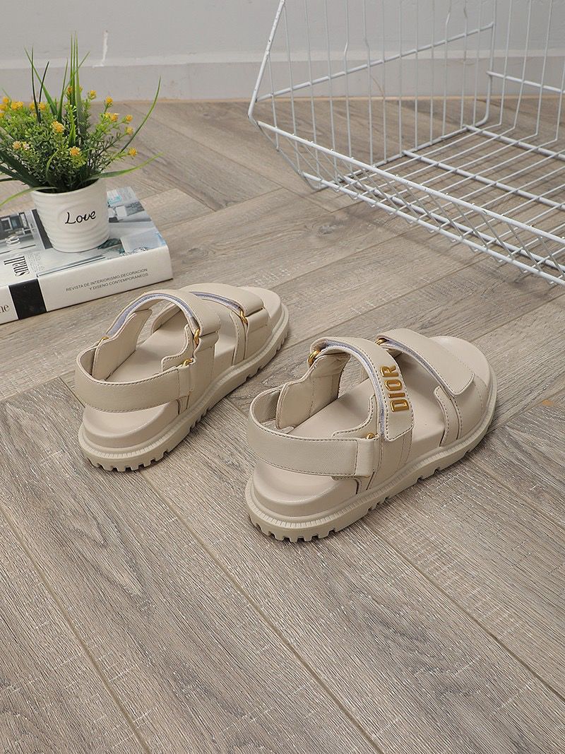 Dioract Sandal Powder Beige Lambskin