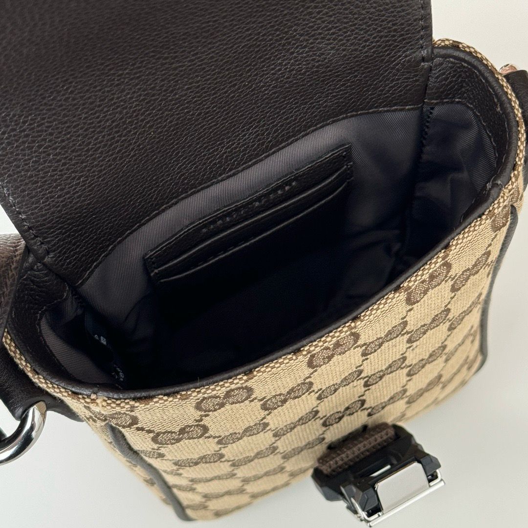 Bag Gucci Mini GG Shoulder Bag Beige and Brown