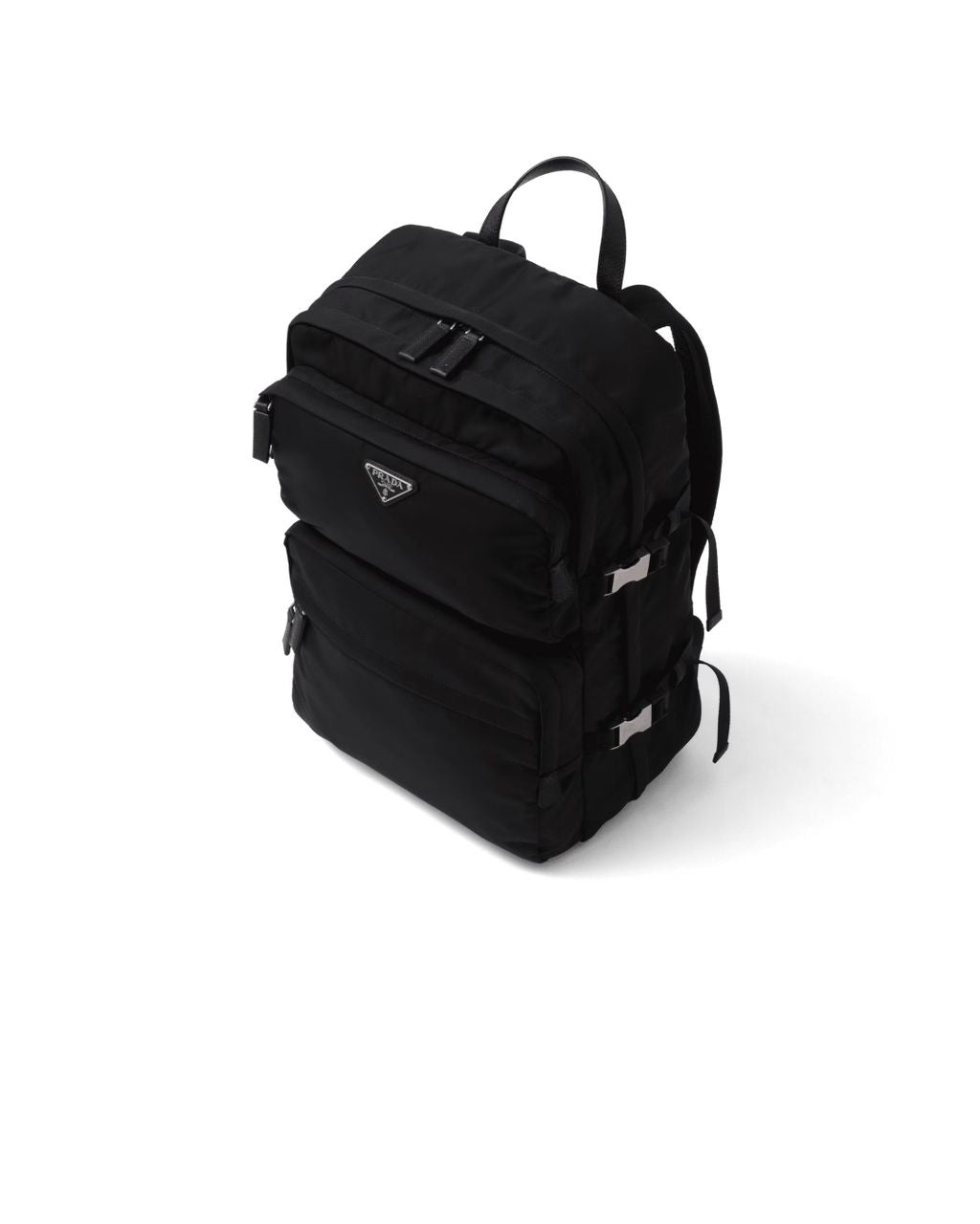 MOCHILA Prada Black Re-nylon And Saffiano Leather Backpack