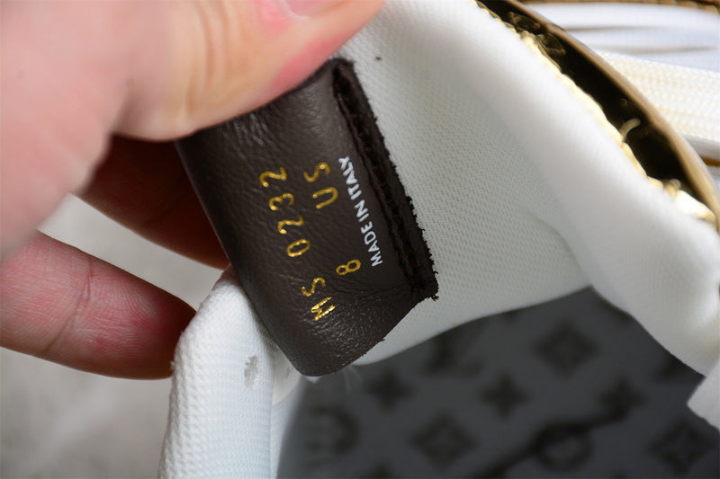 Louis Vuitton x Nike Air Force 1 Low Metallic Gold