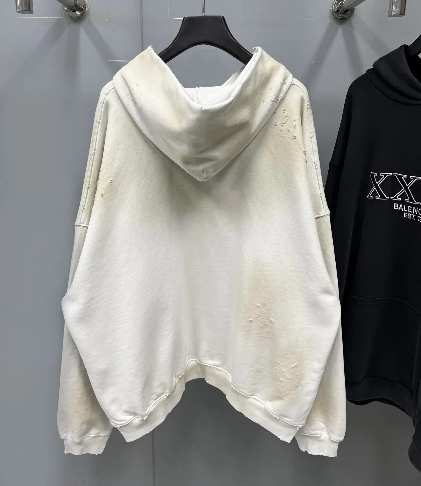 Jaqueta Balenciaga Hoodie White Grey