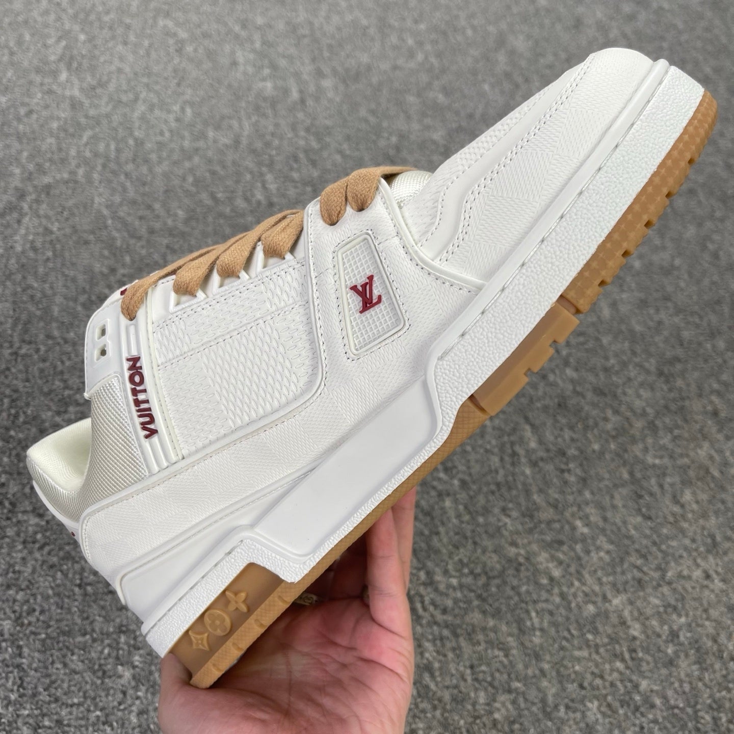LV Trainer - White/Beige/Red