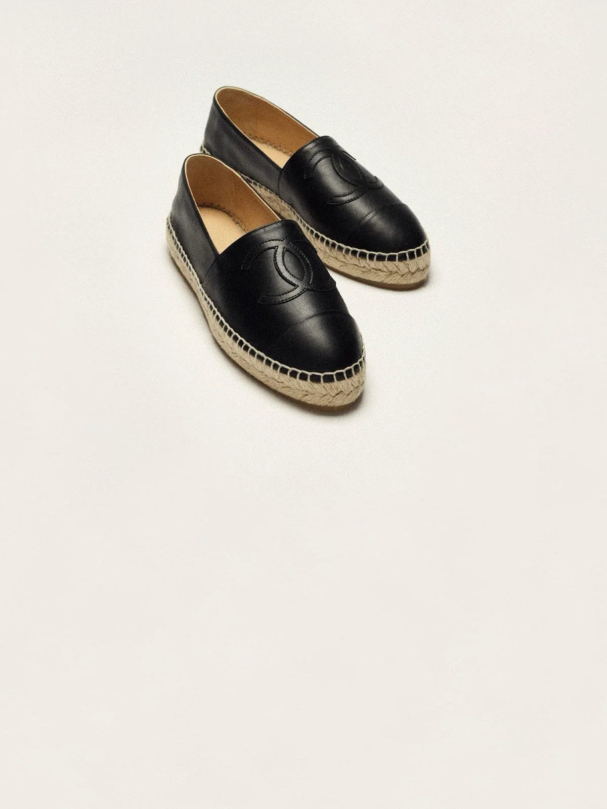Espadrilles Chanel Lambskin Black