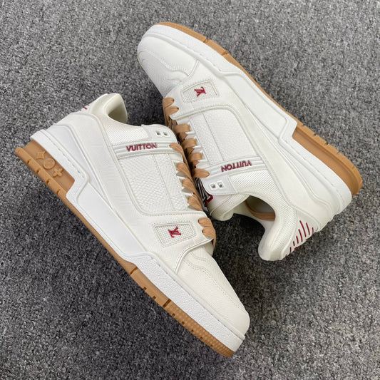LV Trainer - White/Beige/Red