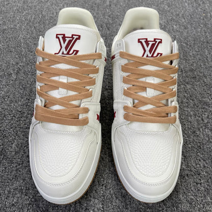 LV Trainer - White/Beige/Red