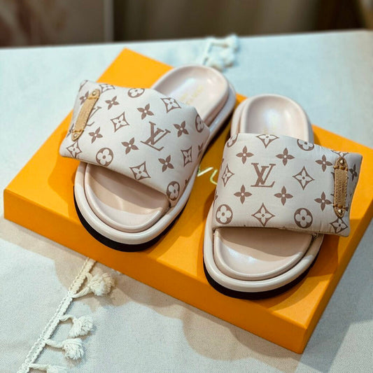 Chinelo Meia-pata Pool Pillow Bleu Clair