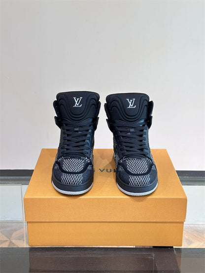 Tenis Louis Vuitton High Top Black