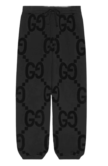 Calça Gucci GG Jumbo Moletom Black