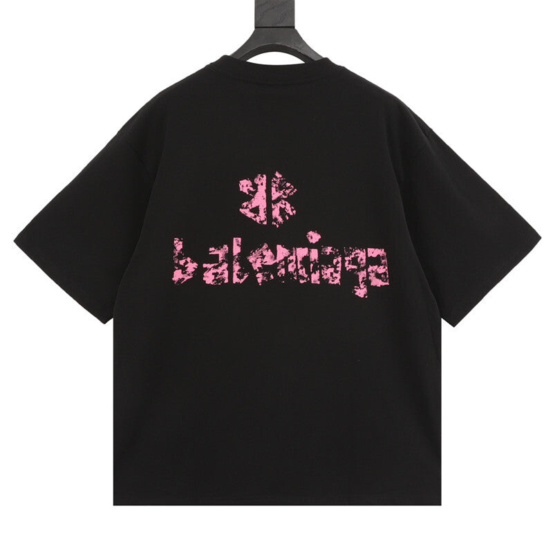 Camiseta Balenciaga Two BB Rose Black