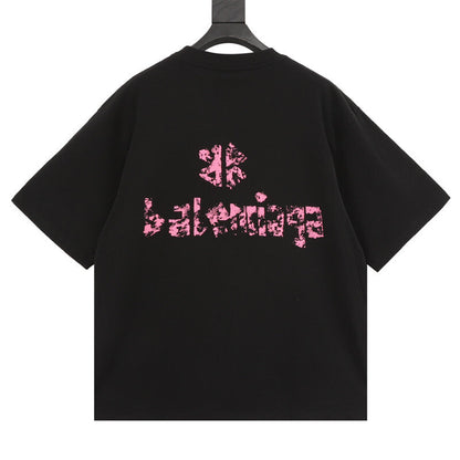 Camiseta Balenciaga Two BB Rose Black