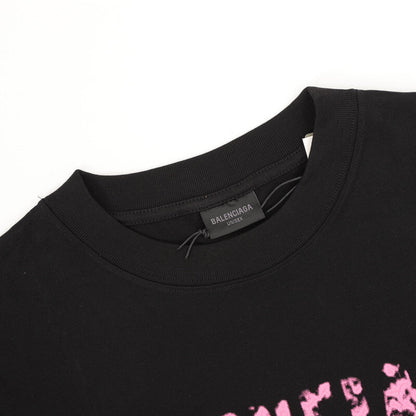 Camiseta Balenciaga Two BB Rose Black
