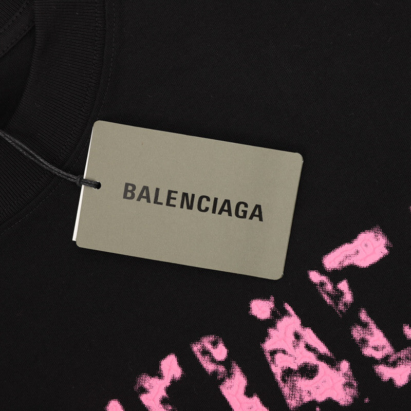 Camiseta Balenciaga Two BB Rose Black
