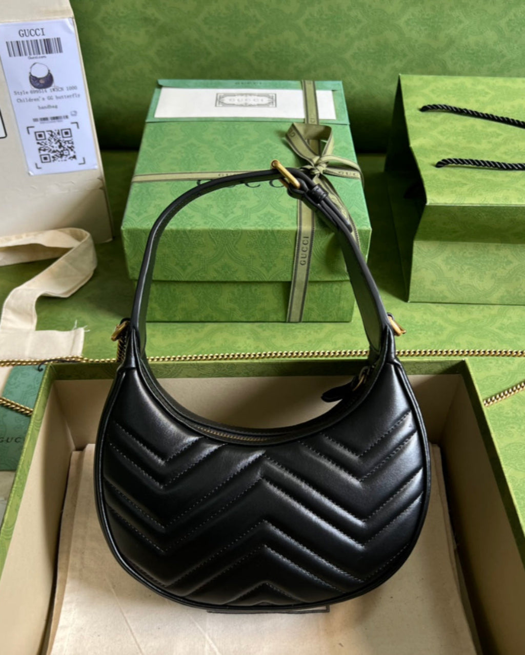 Gucci GG Marmont Matelasse Mini Bag Black