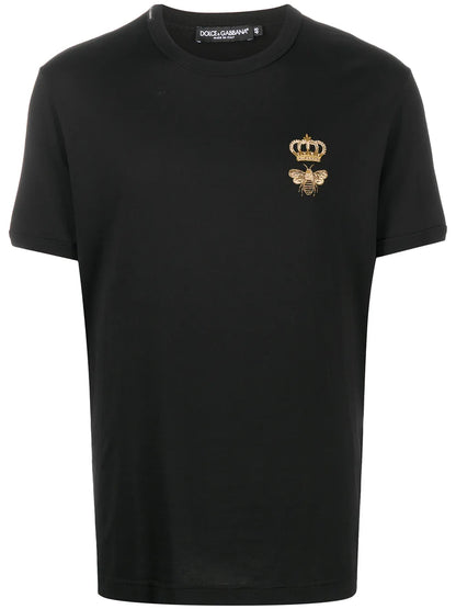 Camiseta DolceGabbana com bordado de coroa