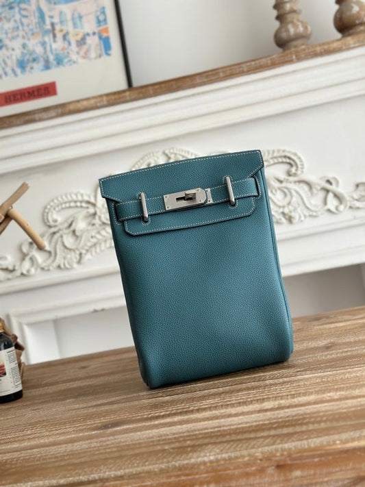 Bolsa Hermes Horseback Bag Blue