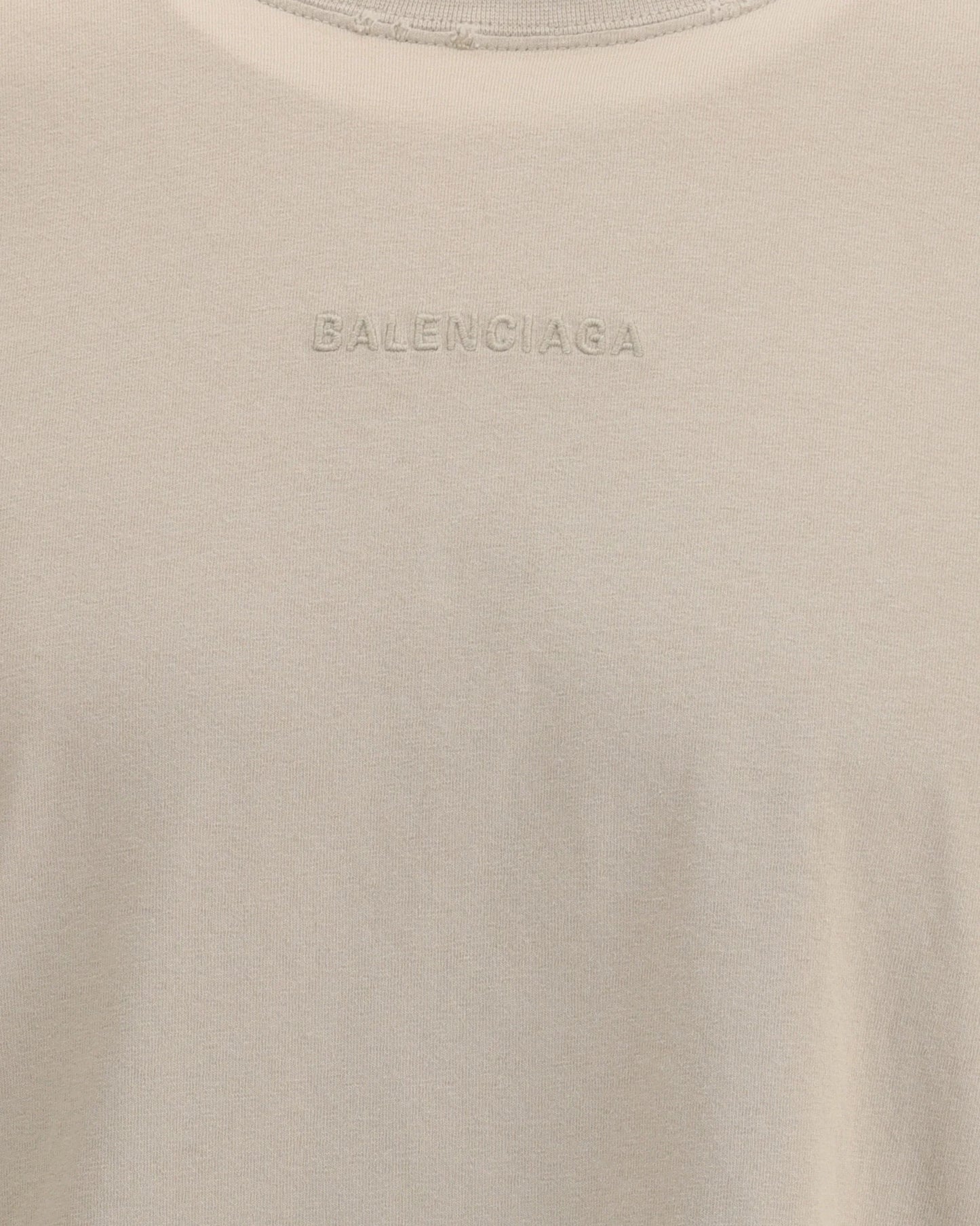 Camiseta Balenciaga Back Medium Fit in Beige