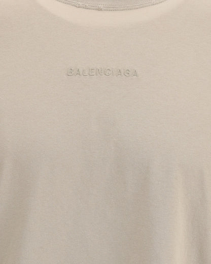 Camiseta Balenciaga Back Medium Fit in Beige