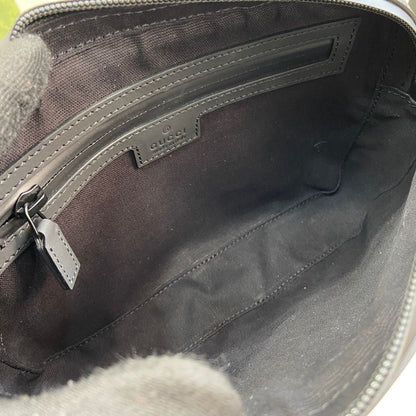 Bag Gucci GG Rubber Effect Crossbody Bag Black