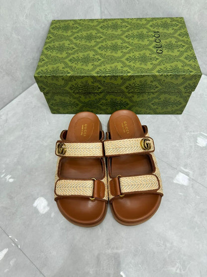WOMEN'S SANDAL WITH DOUBLE G