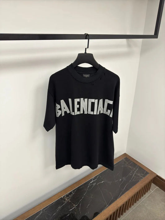 Camiseta Balenciaga Two Logo Black BB
