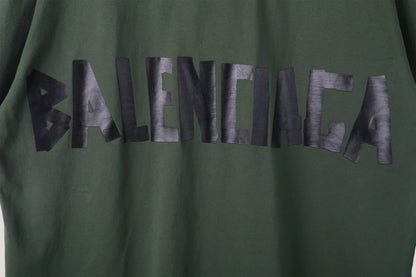 Camiseta Balenciaga Two Logo Green BB