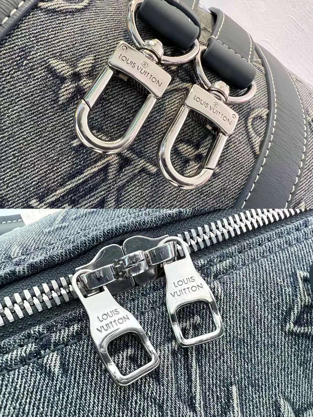 Louis Vuitton Monogram Luxury Zipper Style Medium Travel Bag Keepall