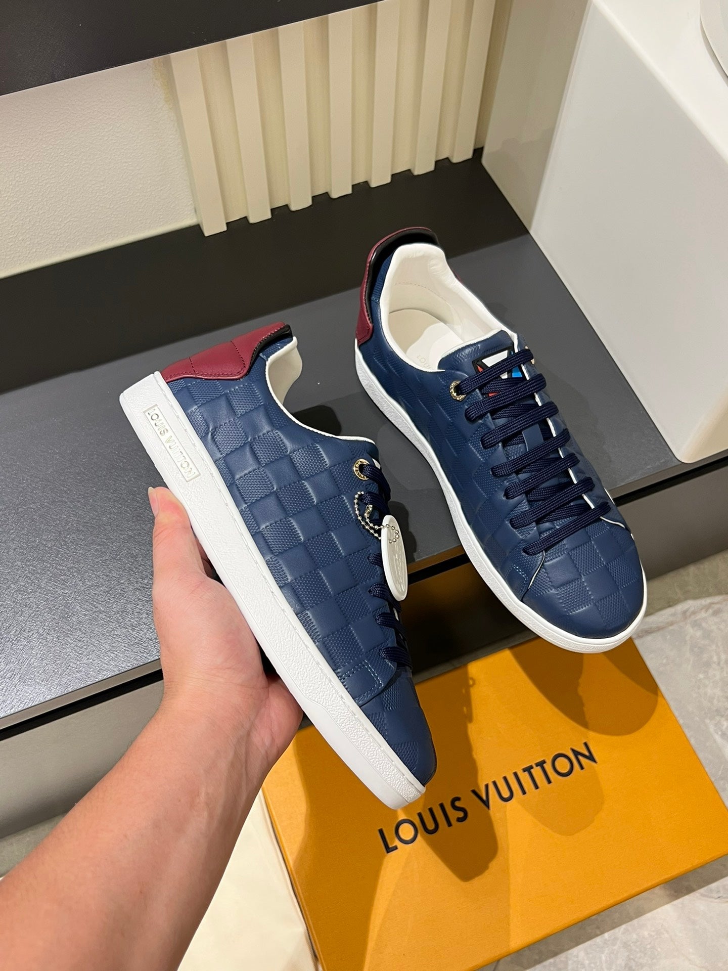 Tenis LV Mirror  Monogram Blue Brown