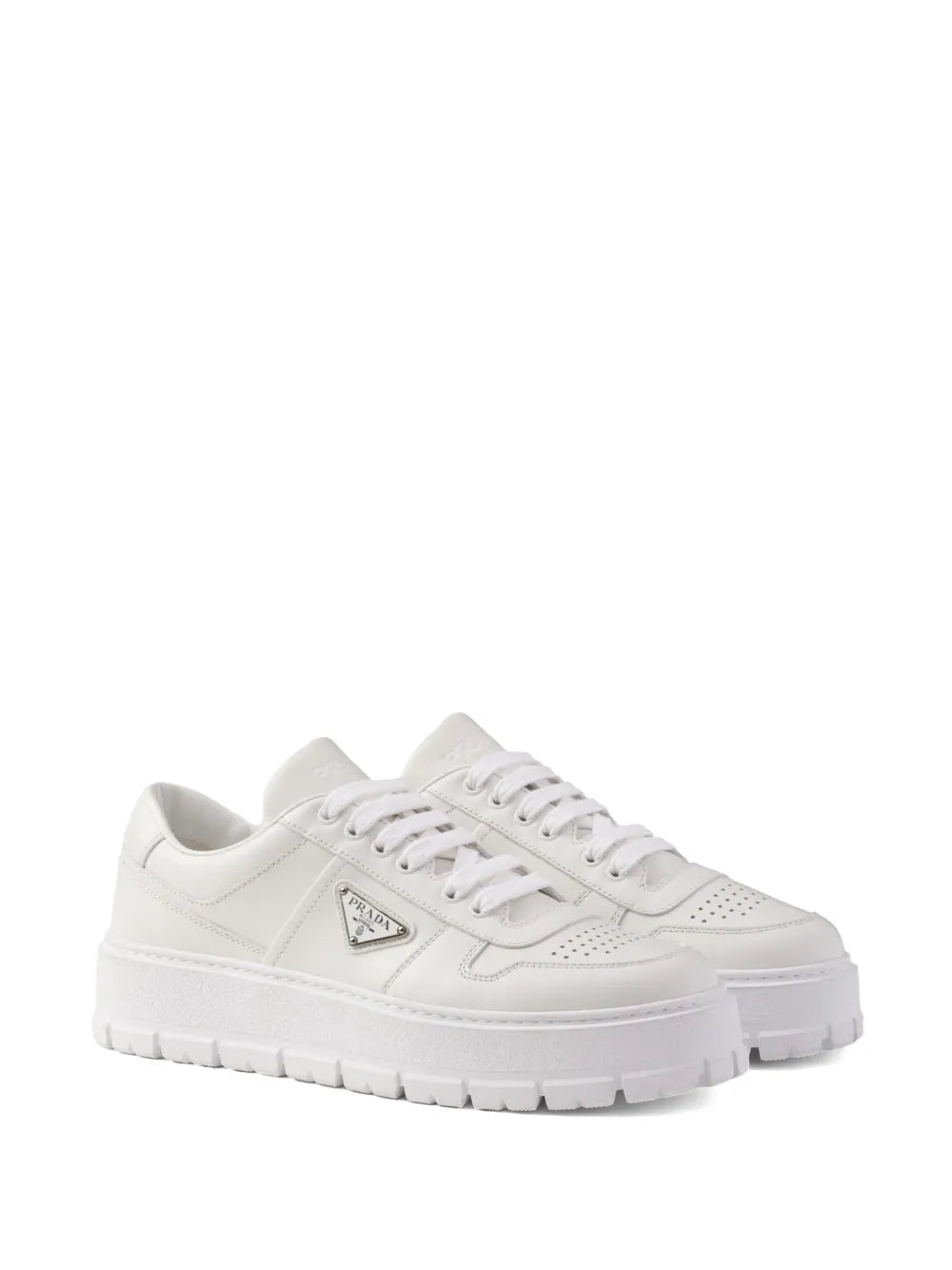 Tênis Prada Downtown Bold De Couro
