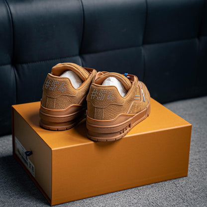 Louis Vuitton LV Trainer Brown Couro de Búfalo