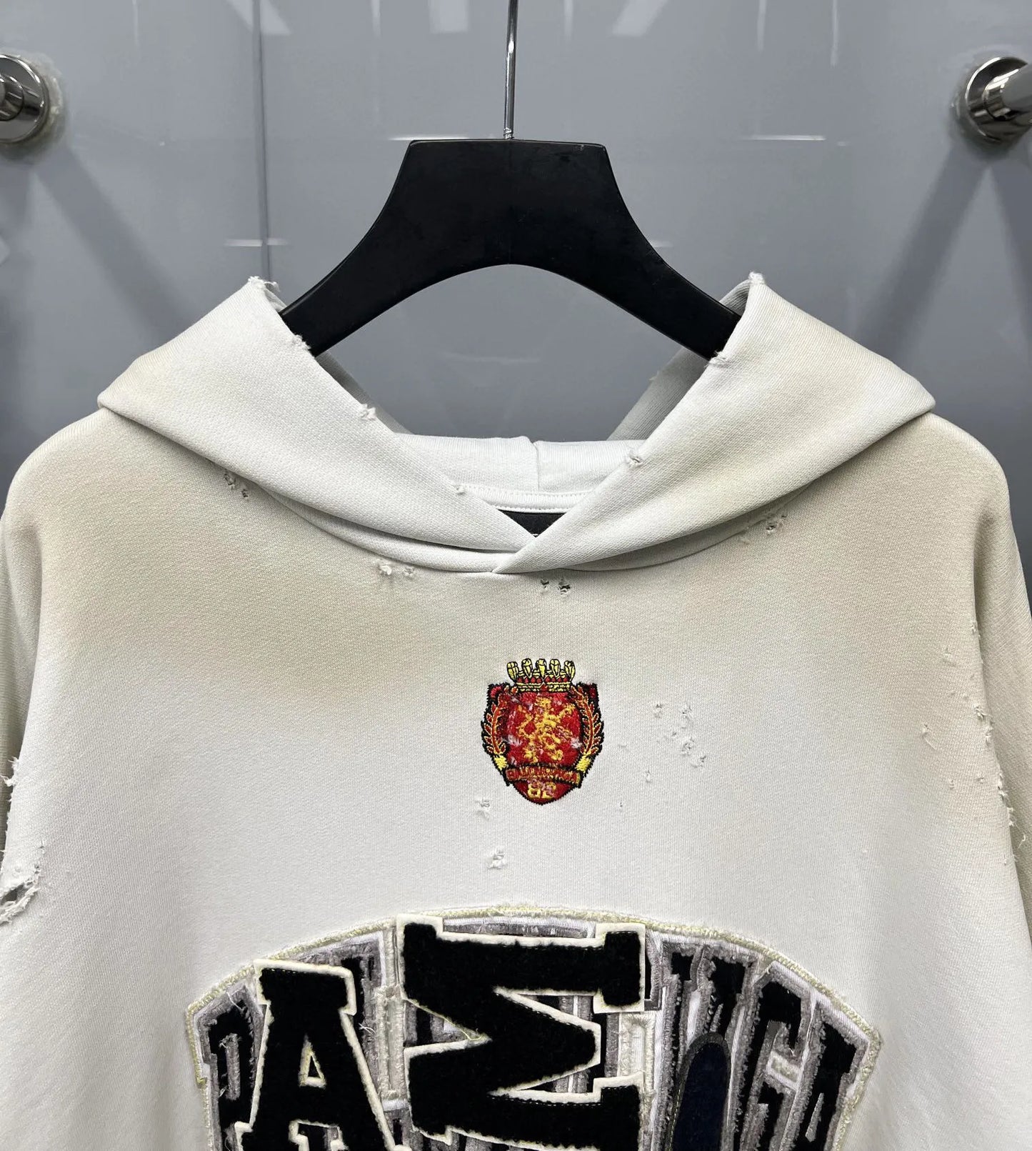Jaqueta Balenciaga Hoodie White Grey