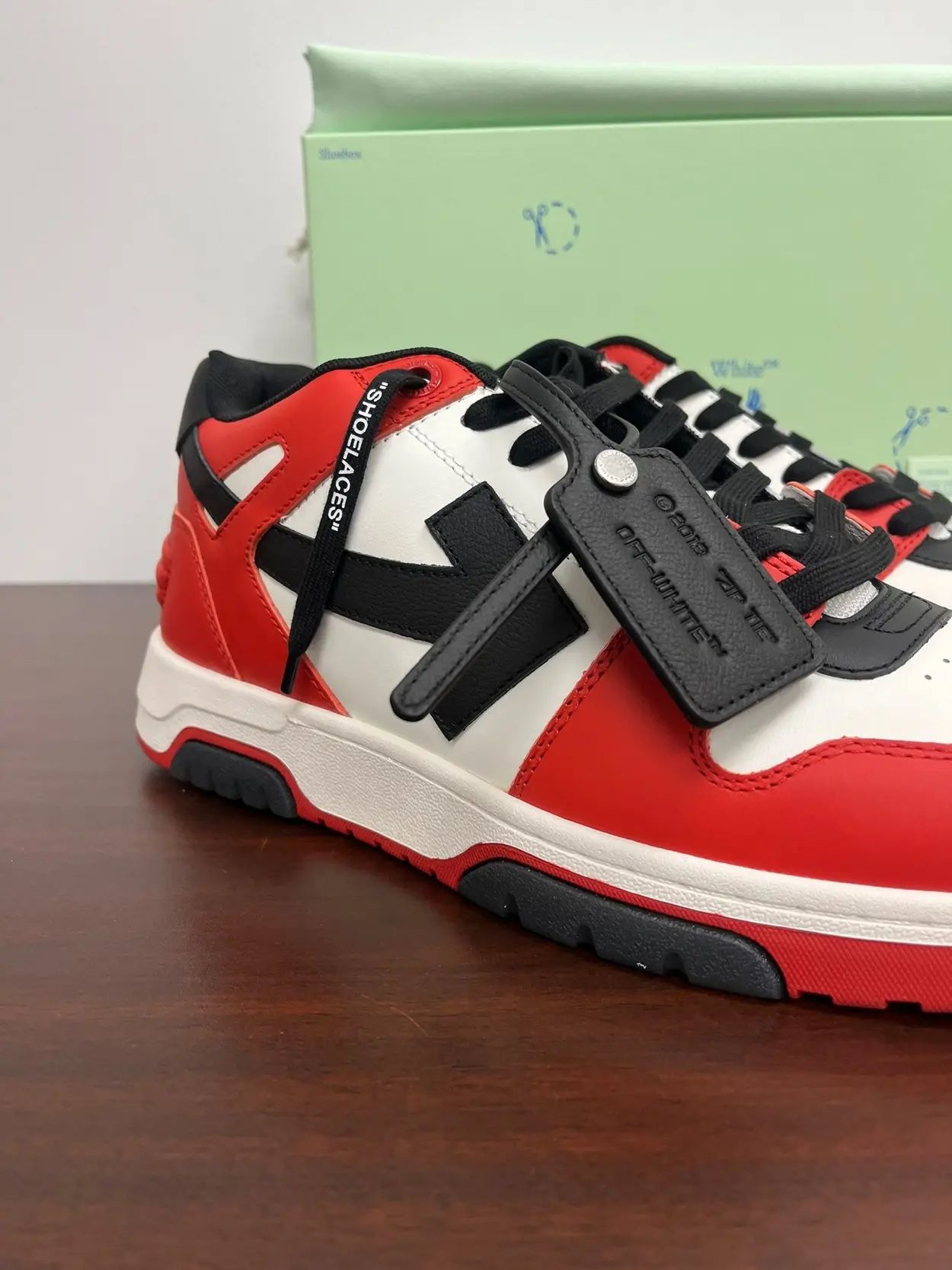 Tênis Casual Off-White Vermelho (Pronta Entrega) Tamanho 43