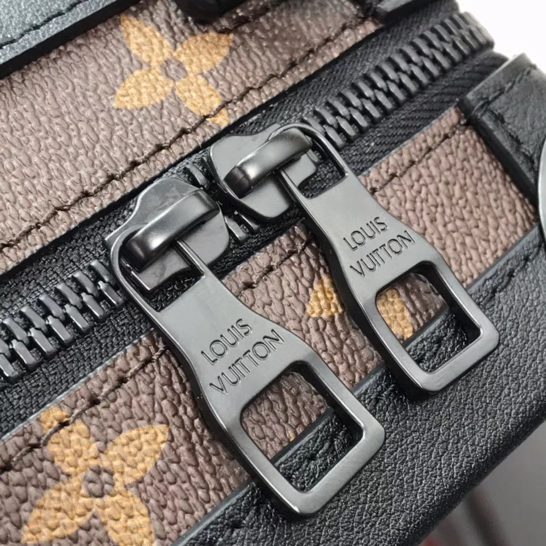 Bag Lv Vertical Soft Trunk Monogram Black