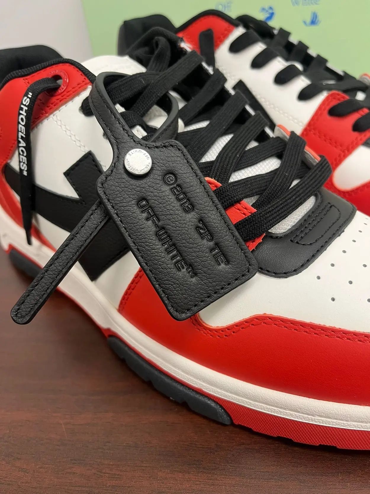 Tênis Casual Off-White Vermelho (Pronta Entrega) Tamanho 43