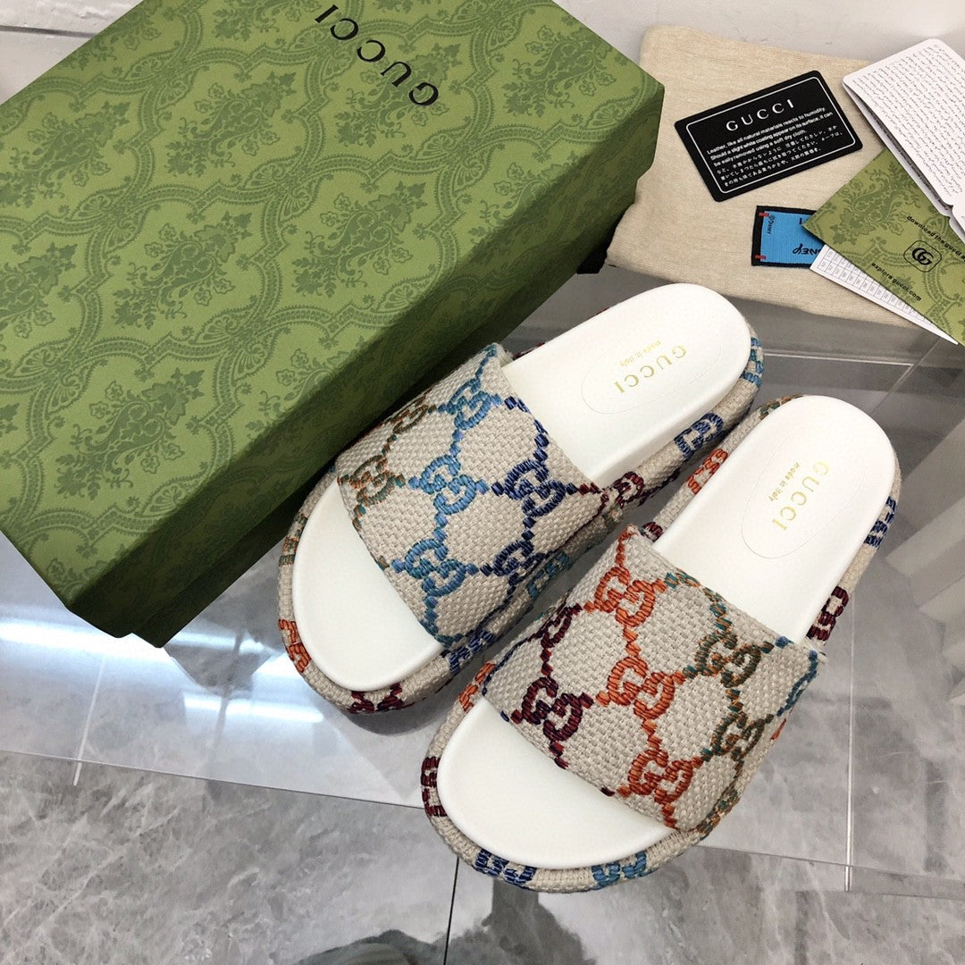 Gucci Angelina Platform Sandal Rainbow