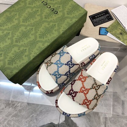 Gucci Angelina Platform Sandal Rainbow