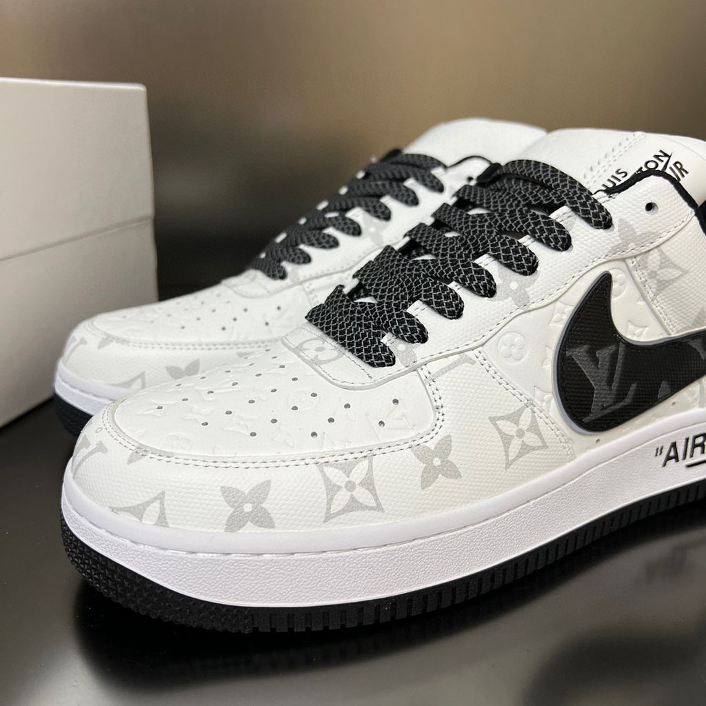 Louis Vuitton x Nike Air Force 1 Low White Black