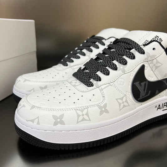 Louis Vuitton x Nike Air Force 1 Low White Black