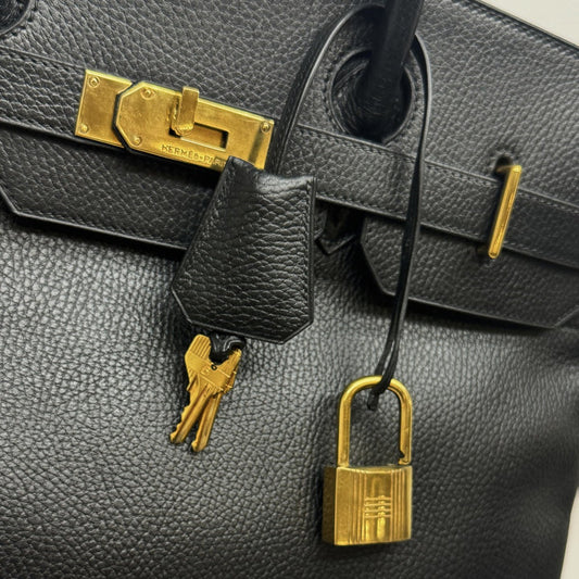 Bolsa Hermes Birkin HAC Togo Black Noir