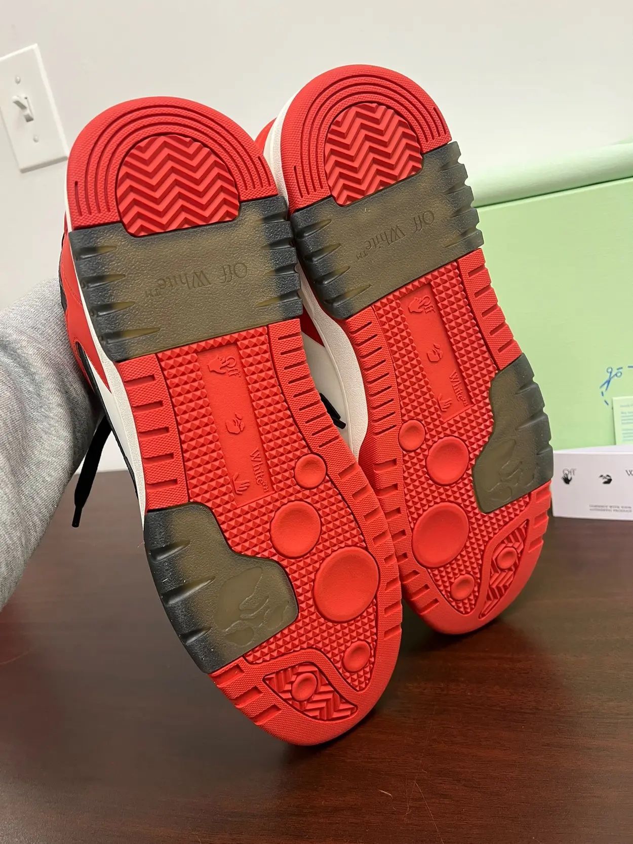 Tênis Casual Off-White Vermelho (Pronta Entrega) Tamanho 43